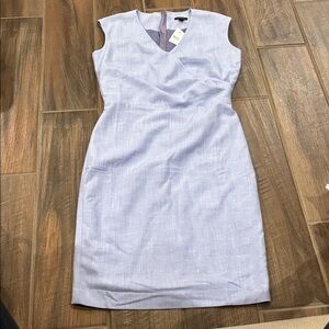 Ann Taylor Light Blue Midi Dress